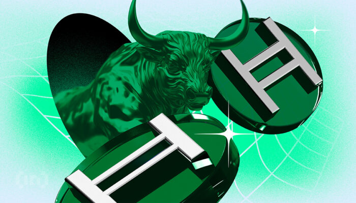 Harga HBAR Alami Golden Cross, Open Interest Naik 55% dalam Satu Minggu